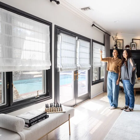 Motorized shades and drapery from Budget Blinds